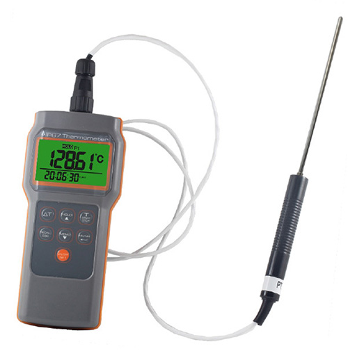 衡欣AZ8821高精度食品Pt100測棒溫度計-100~300℃鉑電阻傳感器探針