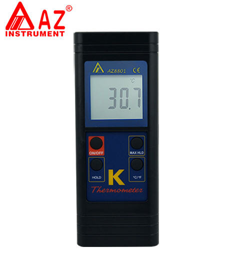 臺灣衡欣 AZ8801手持式K型溫度計 熱電偶溫度計高精度電子溫度計