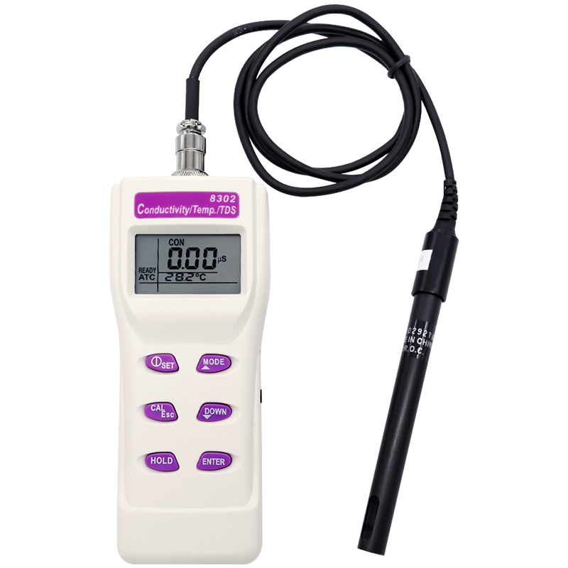 臺灣衡欣AZ8302手持式電導度測試儀電導率TDS溫度測試儀檢高精度